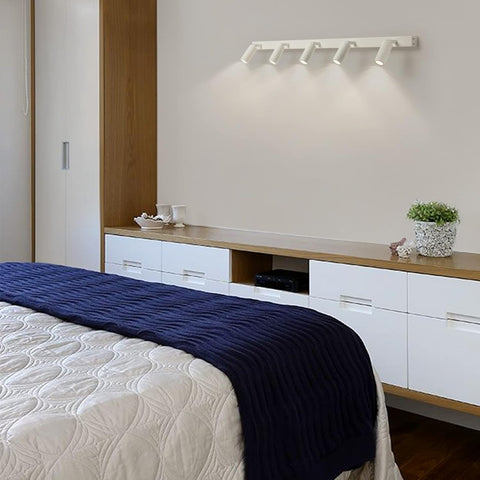 5 light aluminium ceiling spotlight fixture
