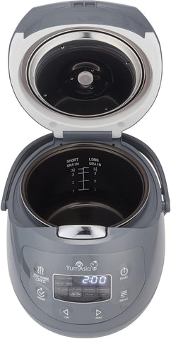 Yum Asia Panda Mini Rice Cooker – 0.63L Ninja Ceramic Bowl, Fuzzy Logic, 8 Cooking Functions, LED Display, 220-240V