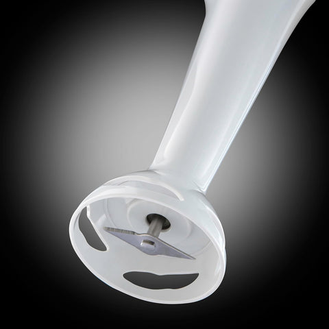Food Collection Hand Blender - 200W | 2 Speed Settings, Stainless Steel Blades, Easy-Clean Detachable Leg - White [22241]