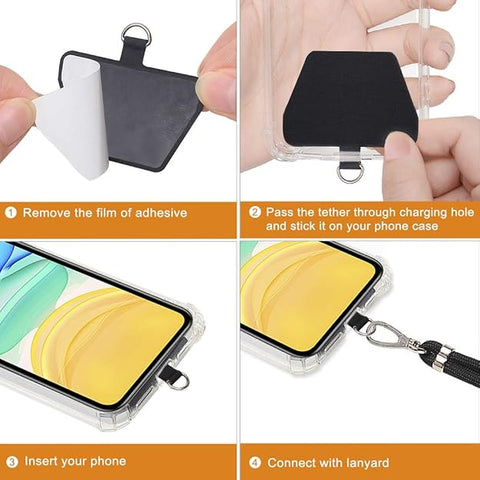 COCASES Adjustable Crossbody Phone Lanyard Strap for Smartphones