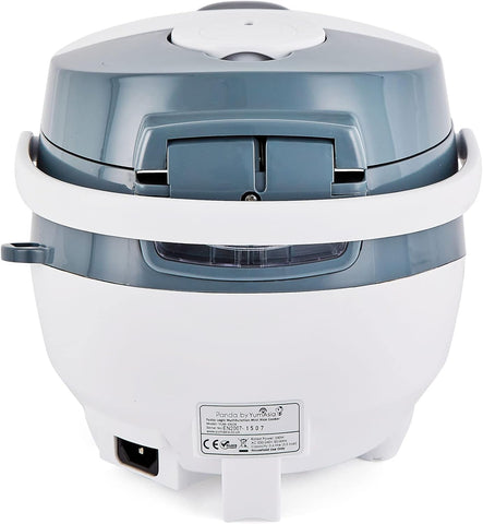 Yum Asia Panda Mini Rice Cooker 3.5 Cup White & Grey