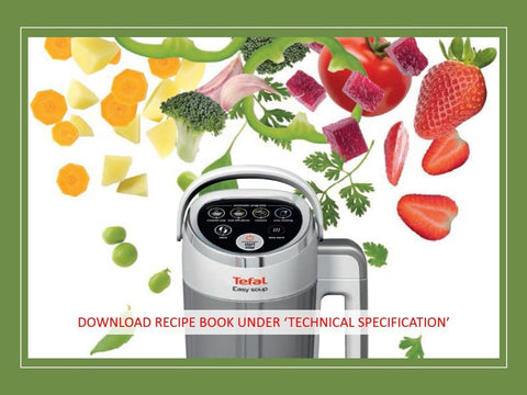 Tefal Easy Soup & Smoothie Maker 1.2L – 5 Programs, Auto Clean, 1000W, Digital Control, Stainless Steel Jug
