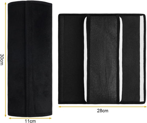 Car Seat Belt Pad Pillow for Kids and Adults – Black