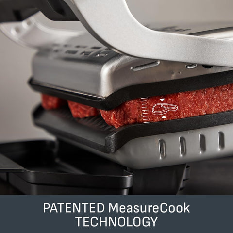 OptiGrill Plus XL Electric Grill – 9 Auto Cooking Programs, Non-Stick Removable Plates, Stainless Steel