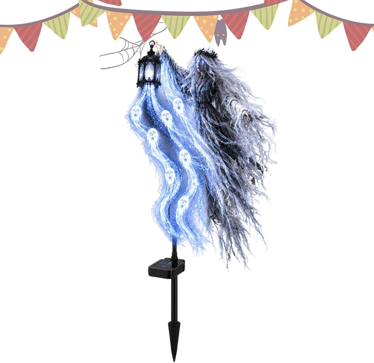 Halloween Path Lights Scary LED Outdoor Decorations with