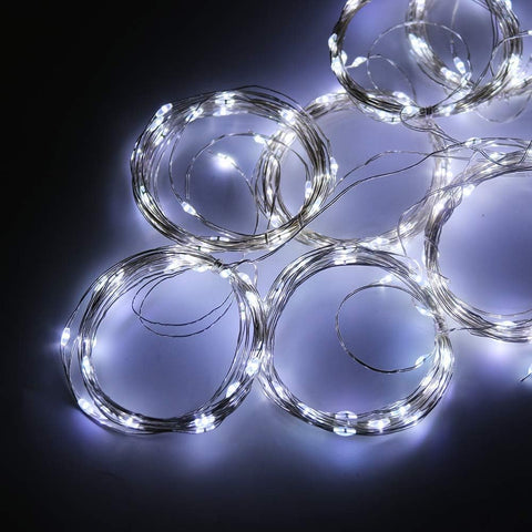 LED Curtain Fairy Twinkle Lights 3x3m 300 LEDs – Cool White – Unihoh
