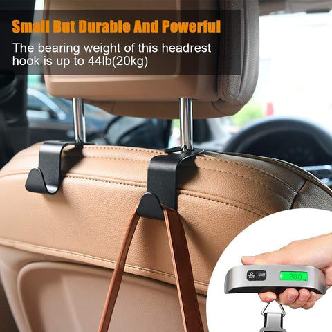 URAQT Car Storage Hooks 6 Pack Back Seat Headrest Hanger