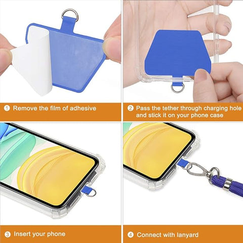 COCASES 150cm Adjustable Crossbody Phone Lanyard Strap