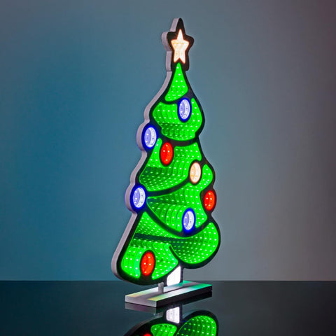 Christmas Tree Infinity Light – Multi-Coloured LED, 60cm