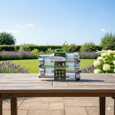 Carbeth Plants Stainless Steel Solar Garden Lights - Set of 5