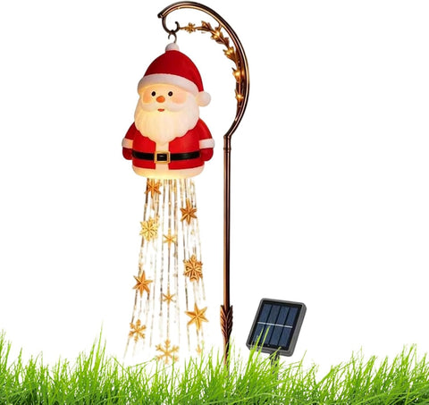 Christmas Solar Lights Outdoor Decorative LED Snowflake Stake Lamp