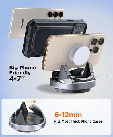 Beeasy Car Phone Holder Dashboard 360° Rotatable Non-Slip Mount