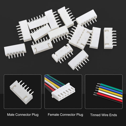 Lyeteung 6-Pin JST-XH Connector Kit with 22AWG 150mm Cable