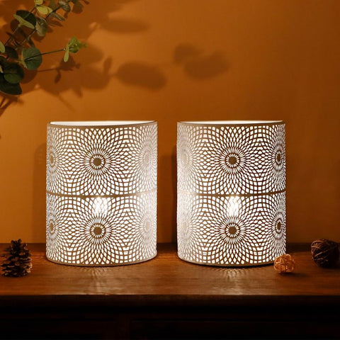 JHY DESIGN Set of 2 Battery Powered Table Lamps 20cm
