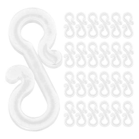 DOITOOL 120 Pcs Black Gutter Hooks for Outdoor Lights – 3.5cm S-Shaped Clips for Christmas Lights, Fairy Lights, Icicle Lights, Porches & Roofline Decorations