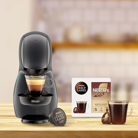 Nescafé Dolce Gusto Piccolo XS Compact Coffee Capsule Machine 15 Bar Pressure with Auto Shut-Off, Hot & Cold Beverage Maker, Black