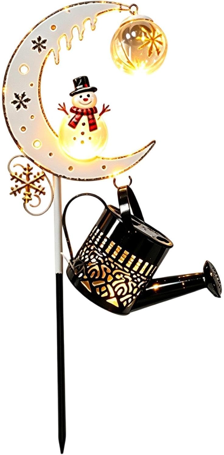 Solar Power Christmas Lights Warm Glow Waterproof Festive Garden Decor