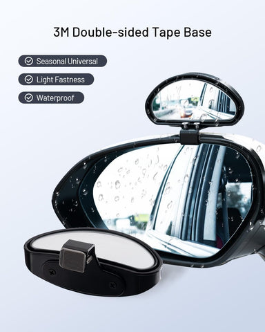 WildAuto 2PCS Adjustable Wide Angle Blind Spot Mirrors