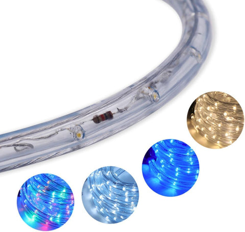 LED light strip with color options displayed on a white background