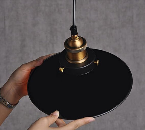 Alpha Lights black hanging light fixture



