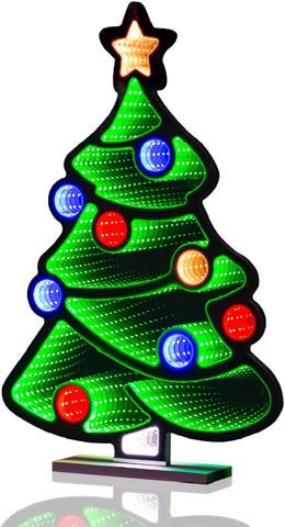 Christmas Tree Infinity Light – Multi-Coloured LED, 60cm