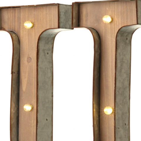 Vintage Illuminated Carnival Lights - A-Z - Choice of Alphabet Letters (Letter U)