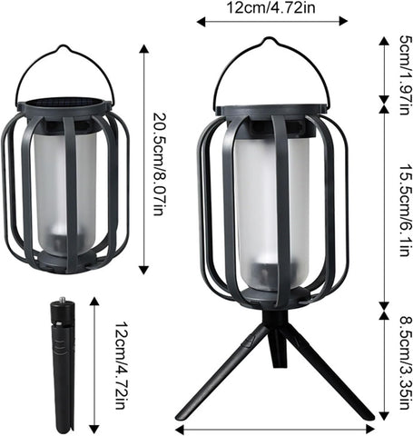 2 Pack LED Solar Light with Flickering Flame Effect and Waterproof Design for Garden Pathway Lighting Solar