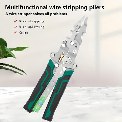 Professional Electrical Pliers,18-in-1 Multi Tool for Electricians | Wire Stripper,Cutter,Crimper,Cable Stripper Machine | Voltage Tester, Screwdriver | for DIY & Home Electrical Repairs,Pliers Tools