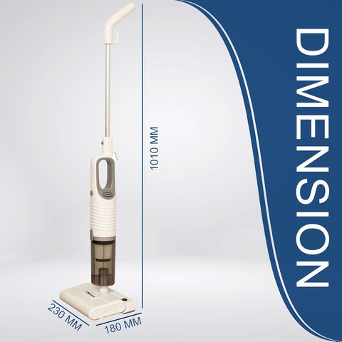 Belaco Dual Hoover 700W Vacuum & Mop White/Cream | Lightweight HEPA Stick