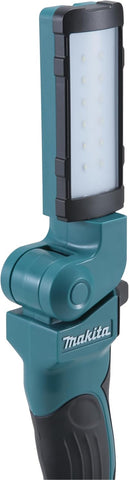DML801 18V/14.4V Li-ion LED Work Light Torch - 12 LEDs, 7 Swivel Positions, 360° Rotation, Hanging Hook, Batteries Not Included