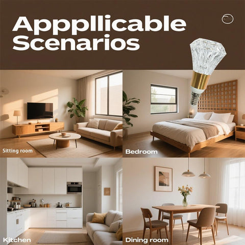 5W E14 Acrylic Crystal LED Bulb 6000K