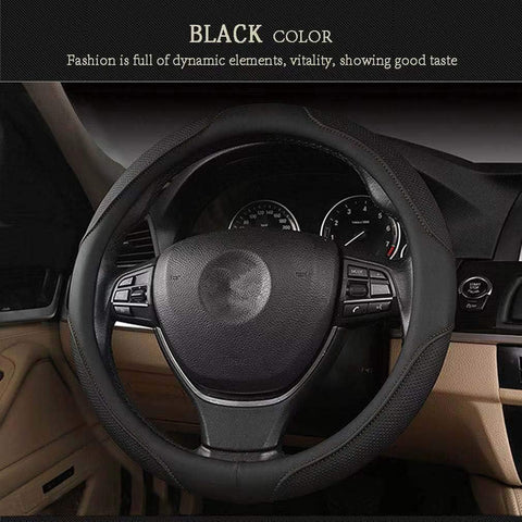 Car Steering Wheel Cover Soft Microfiber Leather Wrap
