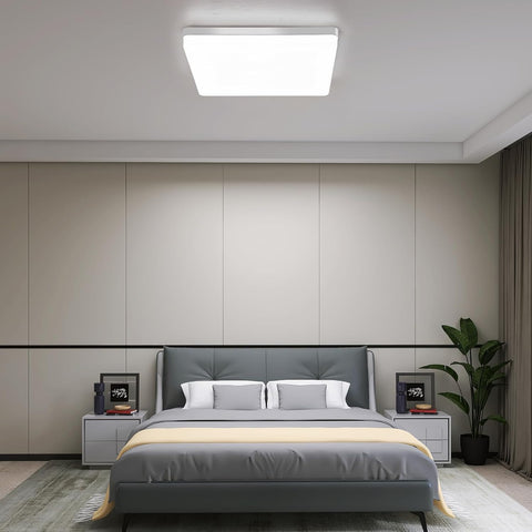 48W LED Square Ceiling Light 30x30cm White Flush Mount - Give a New Look To Your Room - Make a Dull Room Feel Fresh