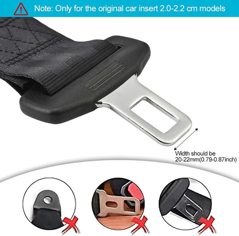 Adjustable Car Parts Set 2 Pcs – 37cm Universal Fit – Black