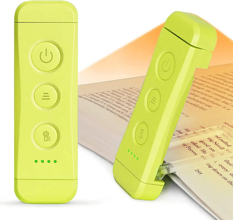 Reading Light Book Light，Eye Caring Reading Lights for Books in Bed, 3 Colours & 5 Brightness Dimmable, Portable & Flexible, Long Lasting up to 80 hrs, Perfect for Book Lover Gifts