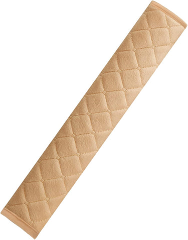 Extra Long Soft Seat Belt Cover for Cars and SUVs 65cm Beige