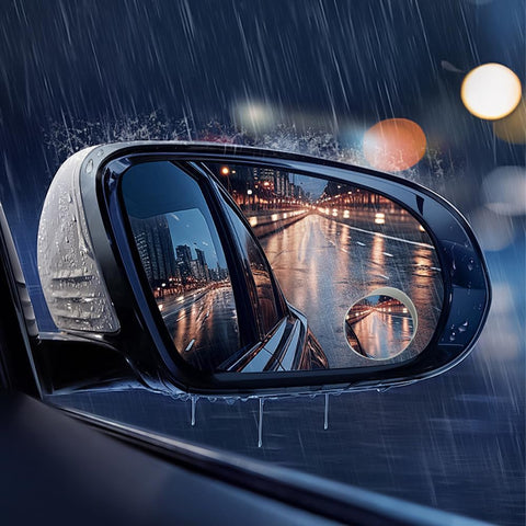 360° Rotatable Frameless Blind Spot Mirrors for Cars – 2 Pcs