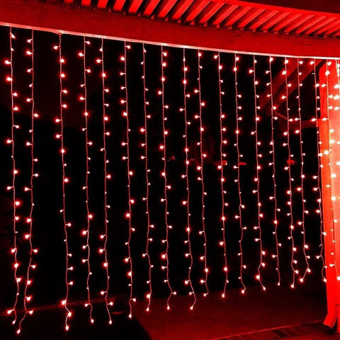 Red LED String Lights 10M with 100 LEDs, Battery Operated Waterproof Copper Wire Fairy Lights for Indoor and Outdoor Decoration