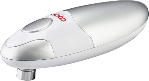 Cooks Professional Electric Can Opener – Silver, Cordless, Hands-Free