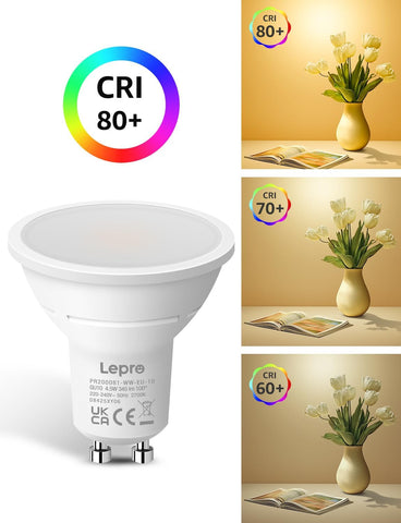 GU10 LED Bulbs 4.5W Warm White 2700K 345lm Pack of 10
