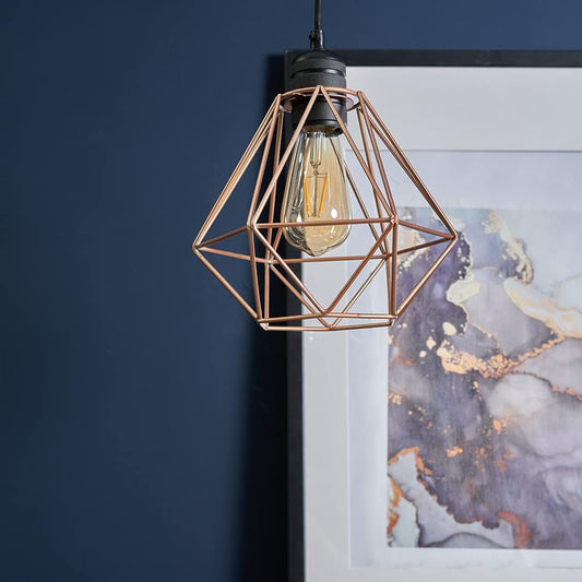 Retro Style Metal Basket Cage Ceiling Pendant Light Shade