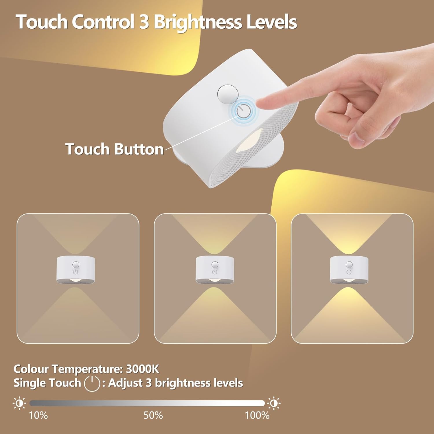 Motion-activated wall light

