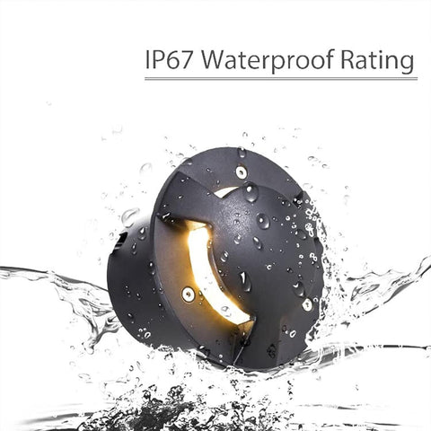 Outdoor Landscape Spotlights 4PCS Outdoor Buried Lights - Recessed Spotlight, LED Landscape Lighting Pathway 12V Low Voltage Wheel Well Lights IP67 Waterproof 3W Driveway Lights Side Glow, F