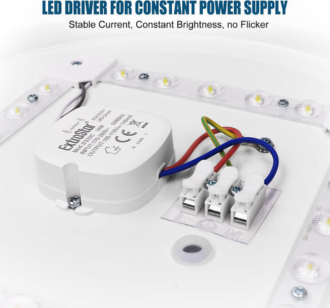 18W LED Ceiling Light 1950LM 6500K Daylight Star Round Modern Lamp