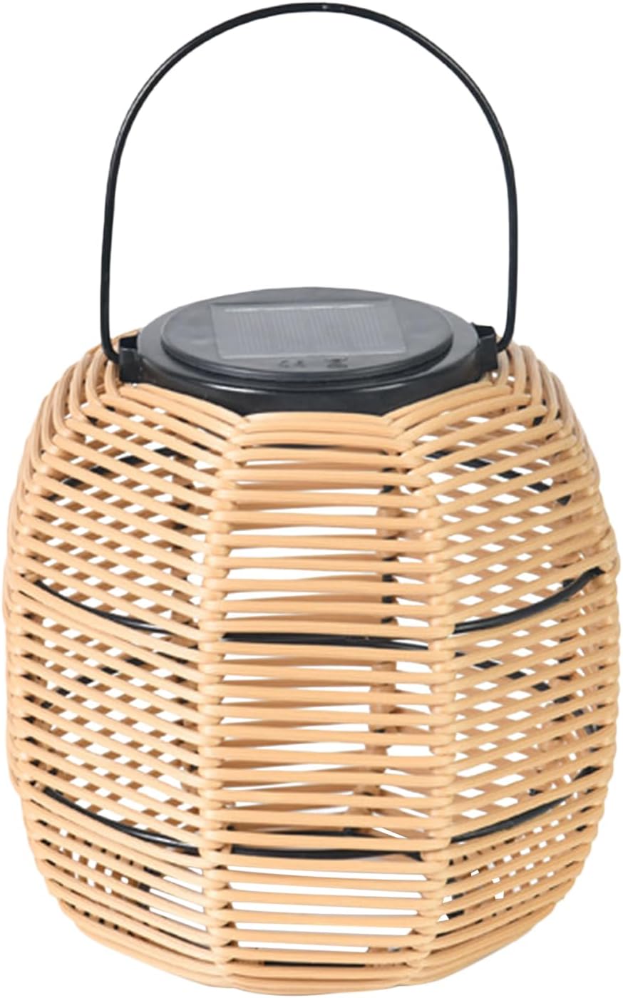 Rattan Solar Lights for Outside Rattan Woven Solar Ambient Lighting