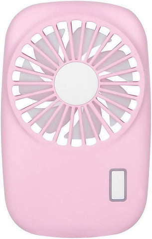 Handheld Mini Powerful Small Fan Personal Portable Fan Speed Adjustable USB Rechargeable Cooling for Kids Girls Woman Home Office Outdoor Travel(pink)