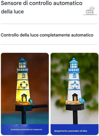 Outdoor Solar Lights Watchtower Design Pathway Lamp