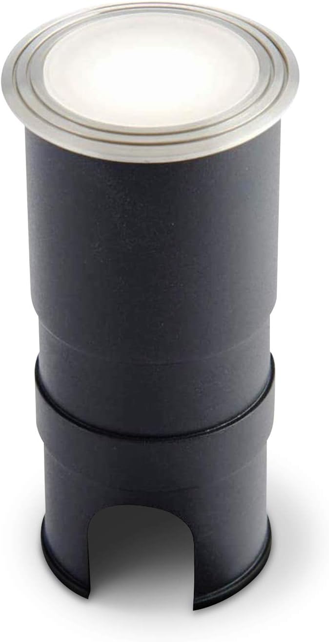 BODENN Decking Lights - Stainless Steel Outdoor Lights - Weatherproof Garden Lights - Marine Grade, Mains Operated LED Lighting - Buried Uplighters - IP67 Rated - Cool White Colour
