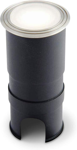 BODENN Decking Lights - Stainless Steel Outdoor Lights - Weatherproof Garden Lights - Marine Grade, Mains Operated LED Lighting - Buried Uplighters - IP67 Rated - Cool White Colour