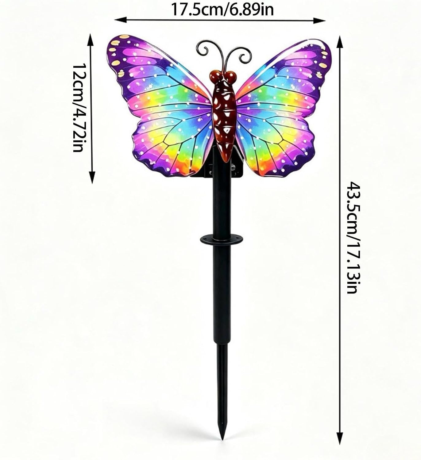 Solar Stake Lights Outdoor Butterfly LED Lighting Pathway Lamp